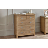 Memphis Limed Oak 3 + 2 Drawer Chest