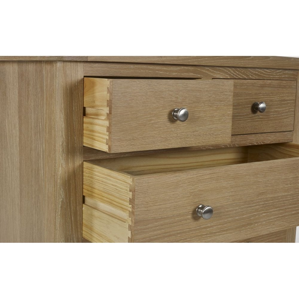 Memphis Limed Oak 3 + 2 Drawer Chest