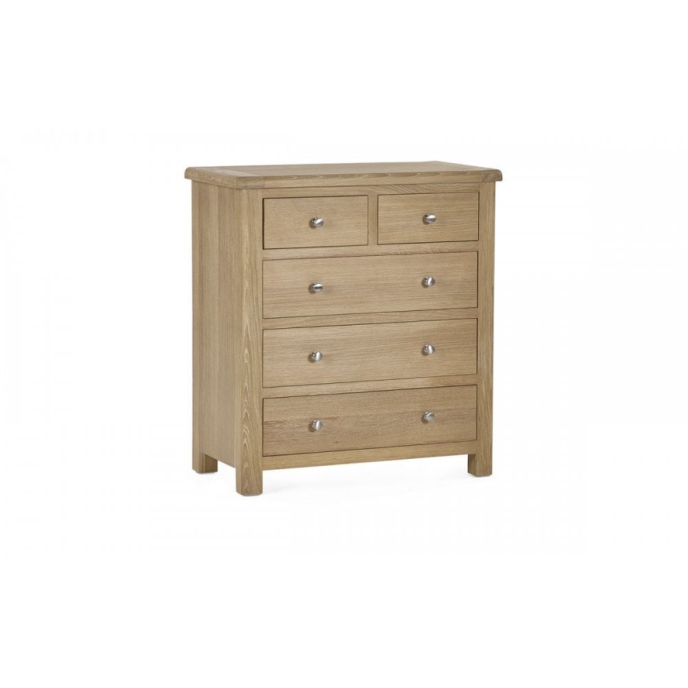 Memphis Limed Oak 3 + 2 Drawer Chest