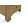 Memphis Limed Oak 3 Drawer Bedside