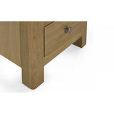 Memphis Limed Oak 3 Drawer Bedside