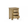 Memphis Limed Oak 3 Drawer Bedside