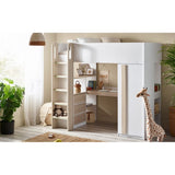 Ocean Highsleeper Pale Wood & White