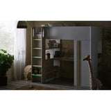 Ocean Highsleeper Pale Wood & White