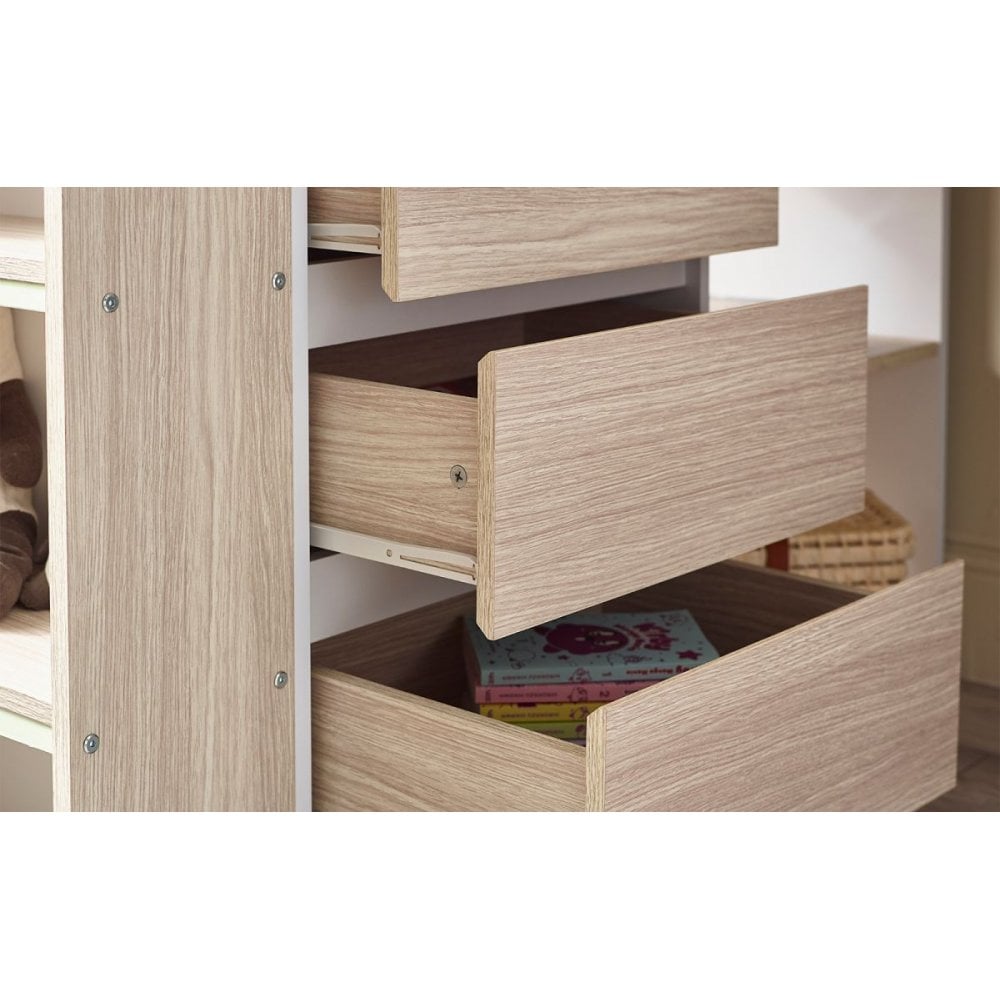 Ocean Highsleeper Pale Wood & White