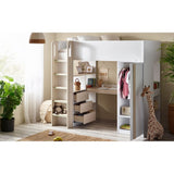 Ocean Highsleeper Pale Wood & White