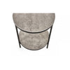 Staten Circular Lamp Table With Shelf - Concrete