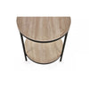 Tribeca Circular Lamp Table With Shelf - Sonoma Oak