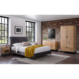 Bali 2 Door 1 Drawer Wardrobe - Light Oak