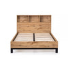 Bali Bookcase Headboard Bed 90cm - Light Oak