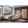 Bali Bookcase Headboard Bed 90cm - Light Oak