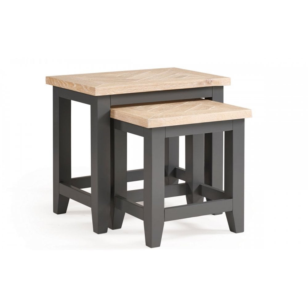 Bordeaux Nest Of Tables Dark Grey