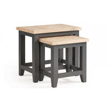 Bordeaux Nest Of Tables Dark Grey