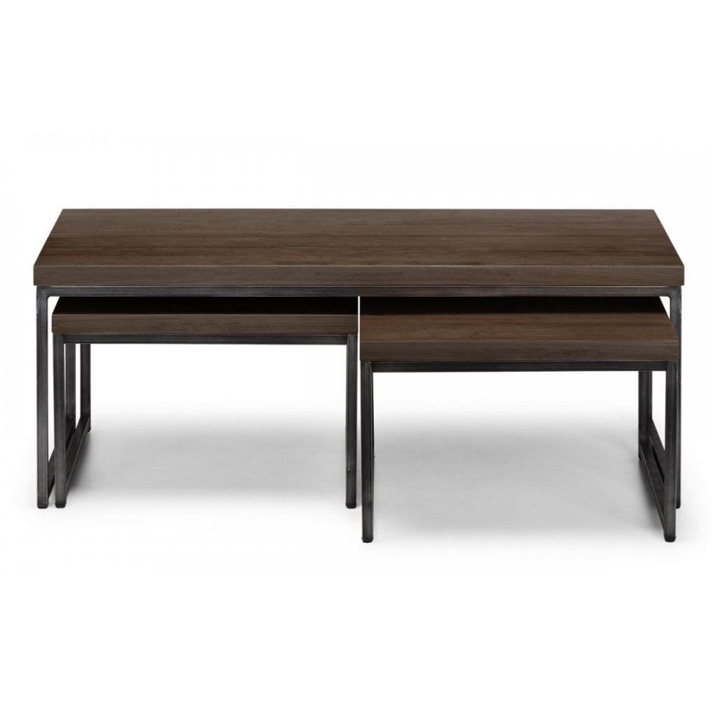 Brooklyn Nesting Coffee Tables - Dark Oak