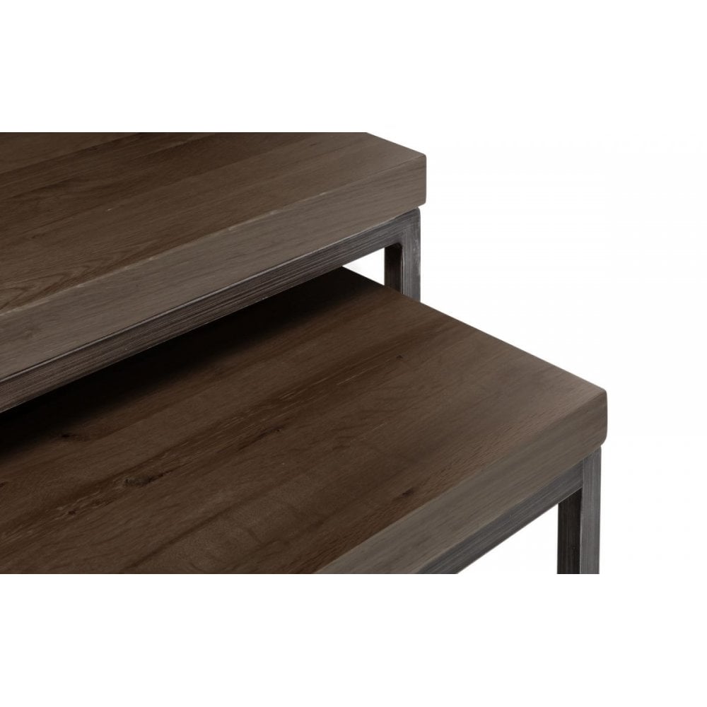 Brooklyn Nesting Coffee Tables - Dark Oak
