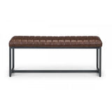 Brooklyn Upholstered Bench - Brown