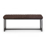 Brooklyn Upholstered Bench - Charcoal