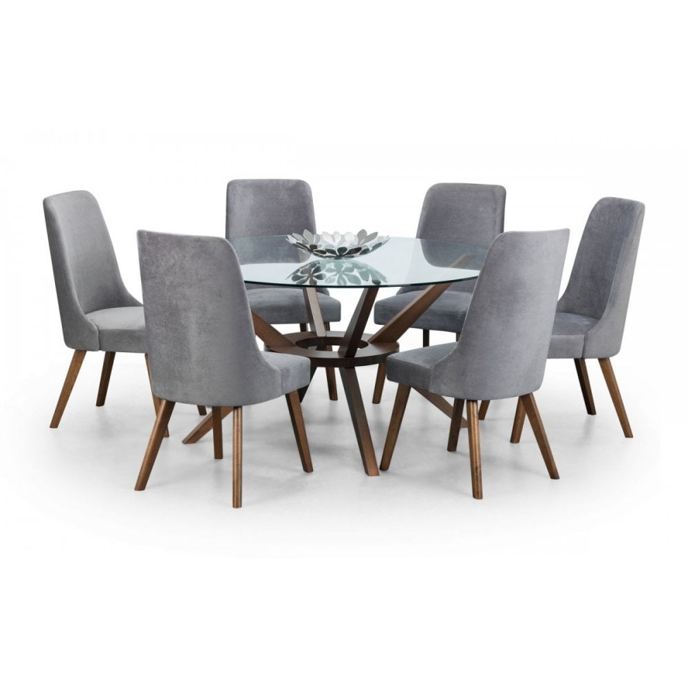 Chelsea Large 140cm Round Glass Table