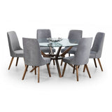 Chelsea Large 140cm Round Glass Table