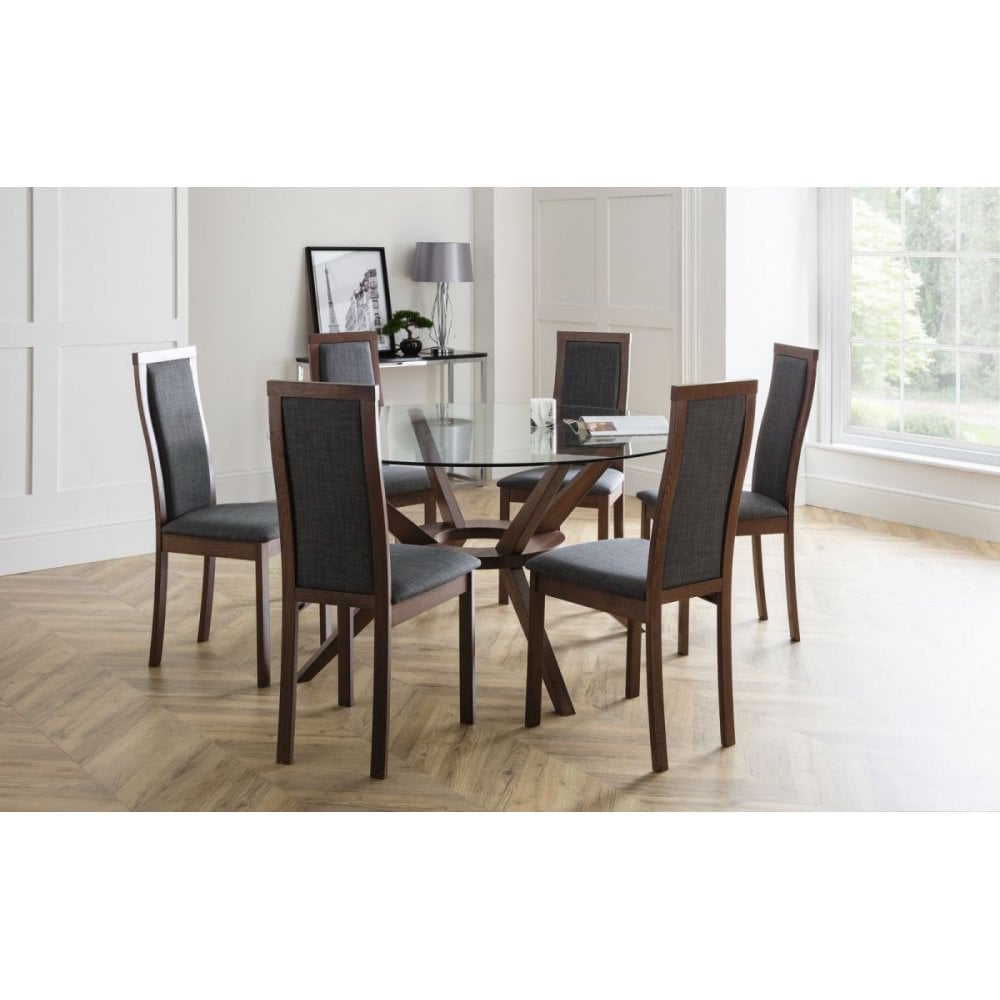 Chelsea Large 140cm Round Glass Table