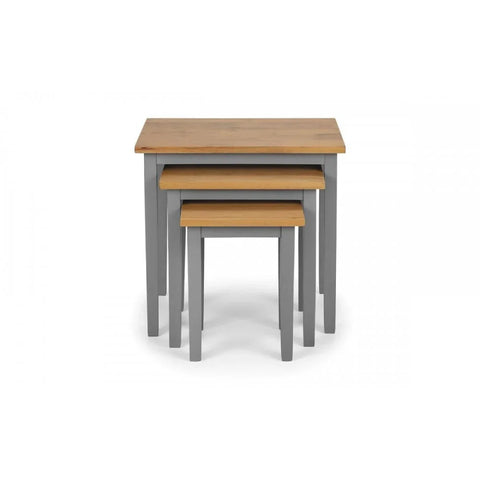 Cleo Nest Of Tables 2 Tone Grey & Oak