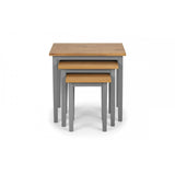 Cleo Nest Of Tables 2 Tone Grey & Oak