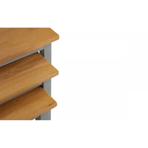 Cleo Nest Of Tables 2 Tone Grey & Oak
