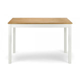 Coxmoor Rectangular Dining Table - Ivory & Oak