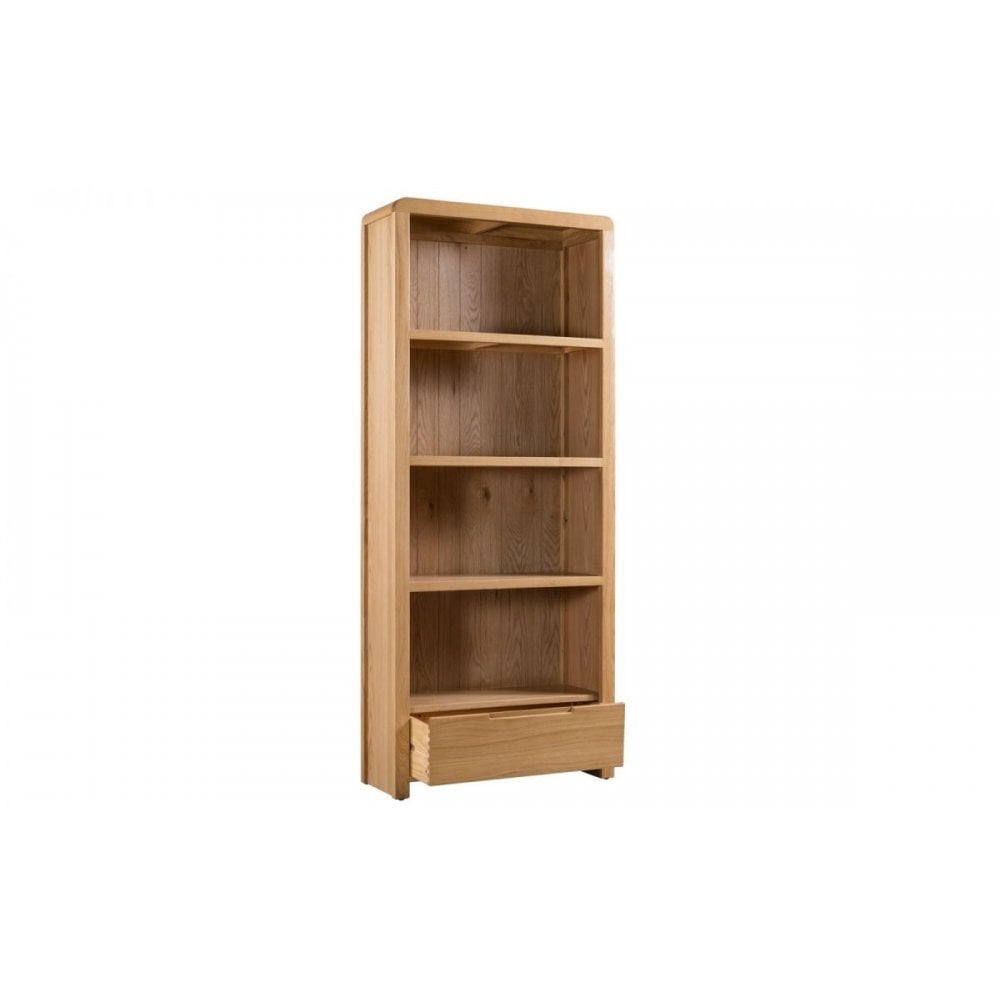 Curve Oak Tall Bookcase