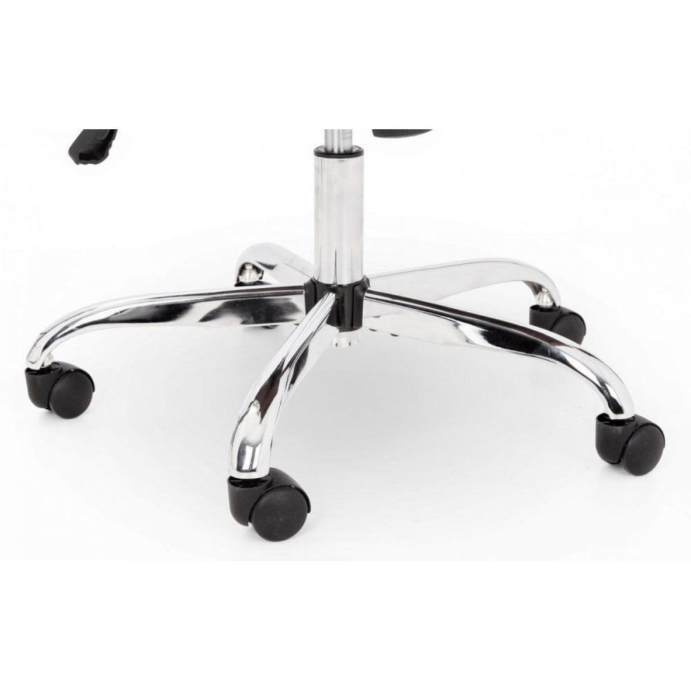 Gio Brown & Chrome Office Chair