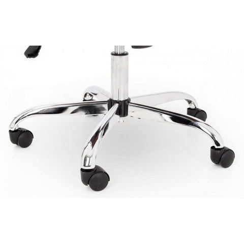 Gio Brown & Chrome Office Chair