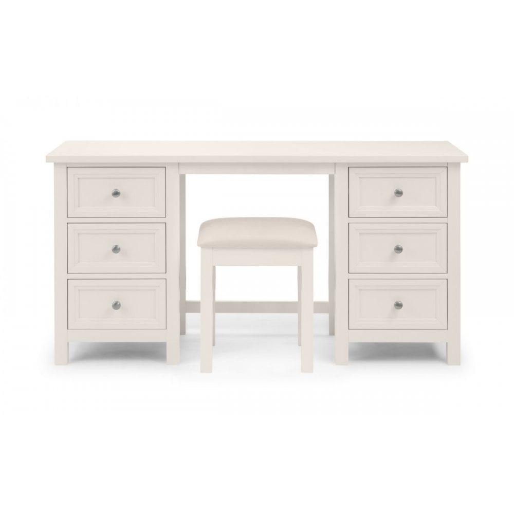 Maine Dressing Stool - Surf White
