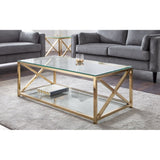 Miami Coffee Table - Gold