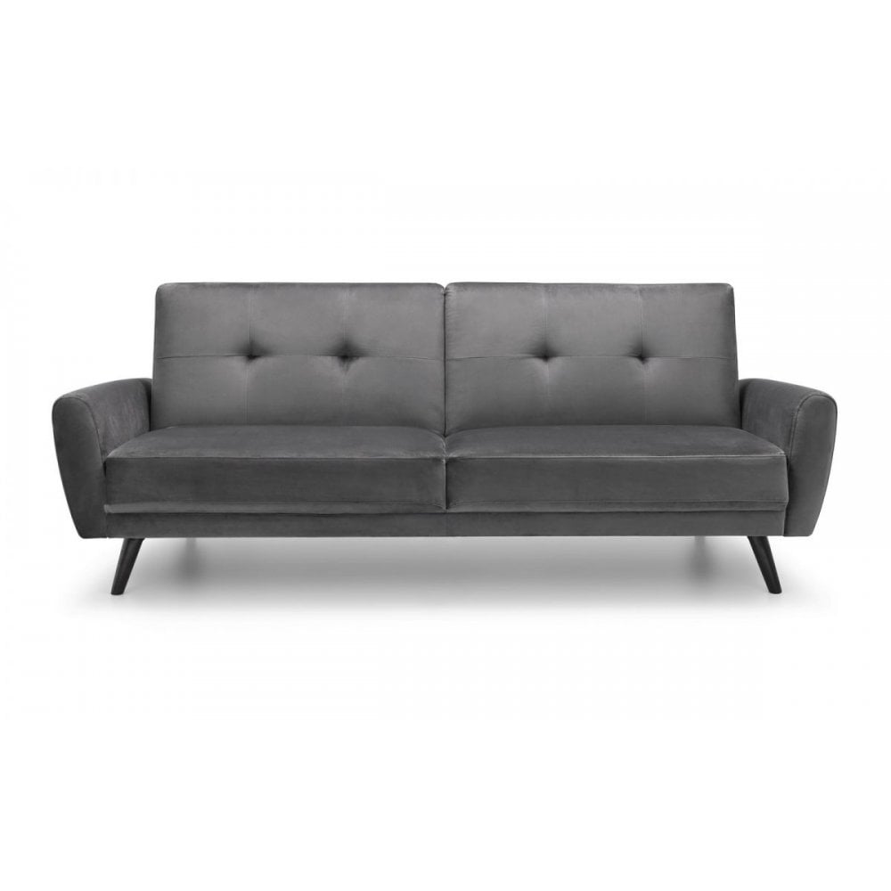 Monza Sofabed In Dark Grey Velvet