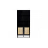 Padstow Tall Bookcase - Black