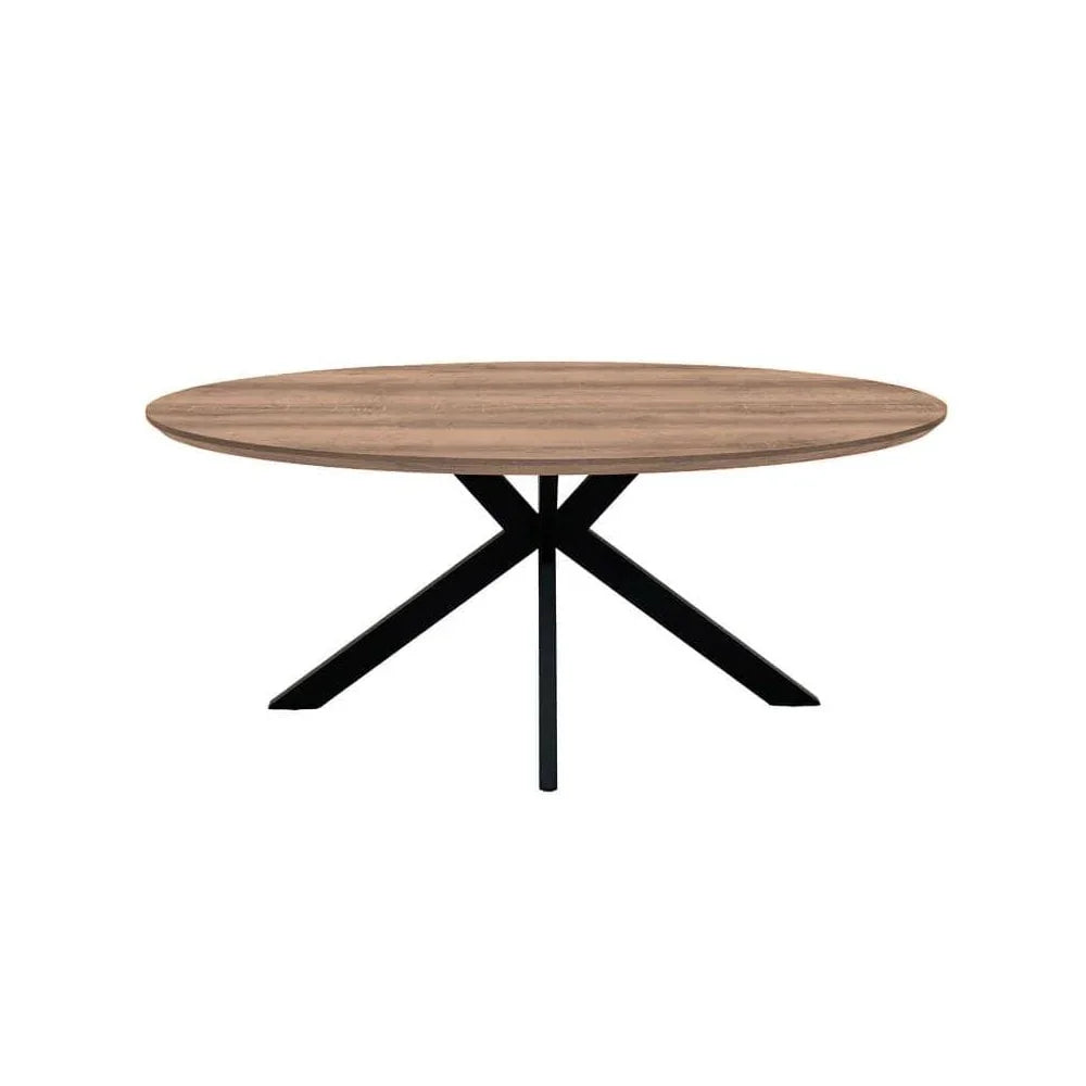 Manhattan Oval Table 1800mm Light Walnut