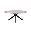 Manhattan Oval Table 2200mm Grey