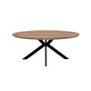 Manhattan Oval Table 2200mm Light Walnut