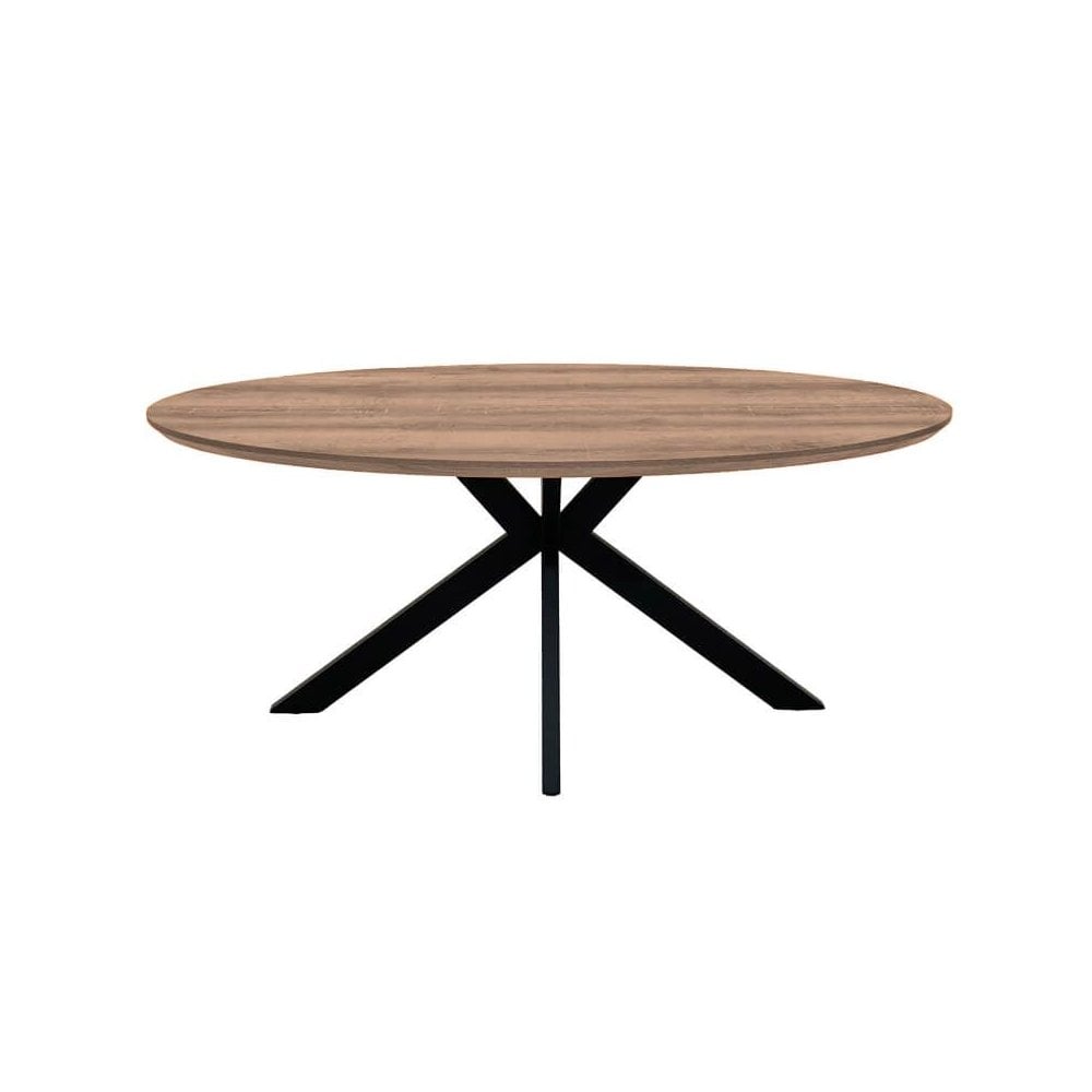Manhattan Oval Table 2200mm Light Walnut