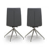 Nobo Swivel Chair Brushed Steel Grey (sold in 2's)