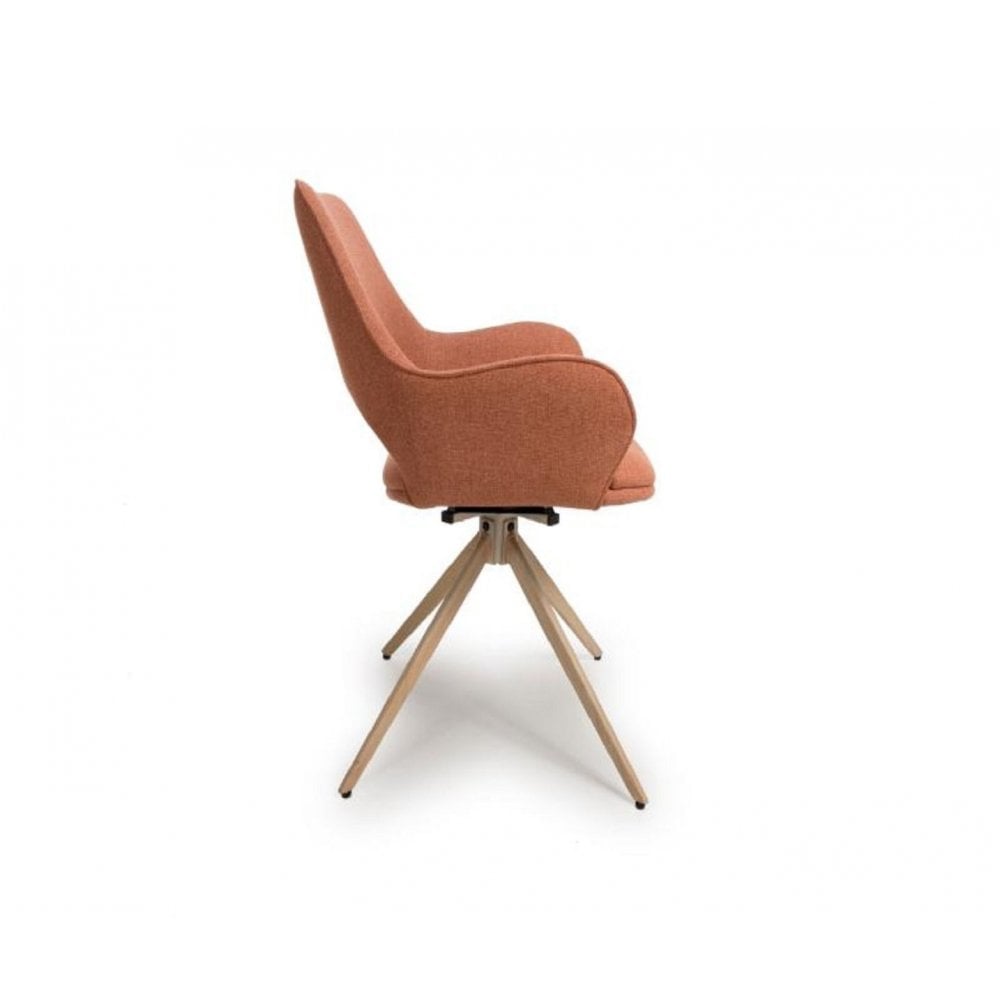 Perth Swivel Chair Brick (Sold in 2's)