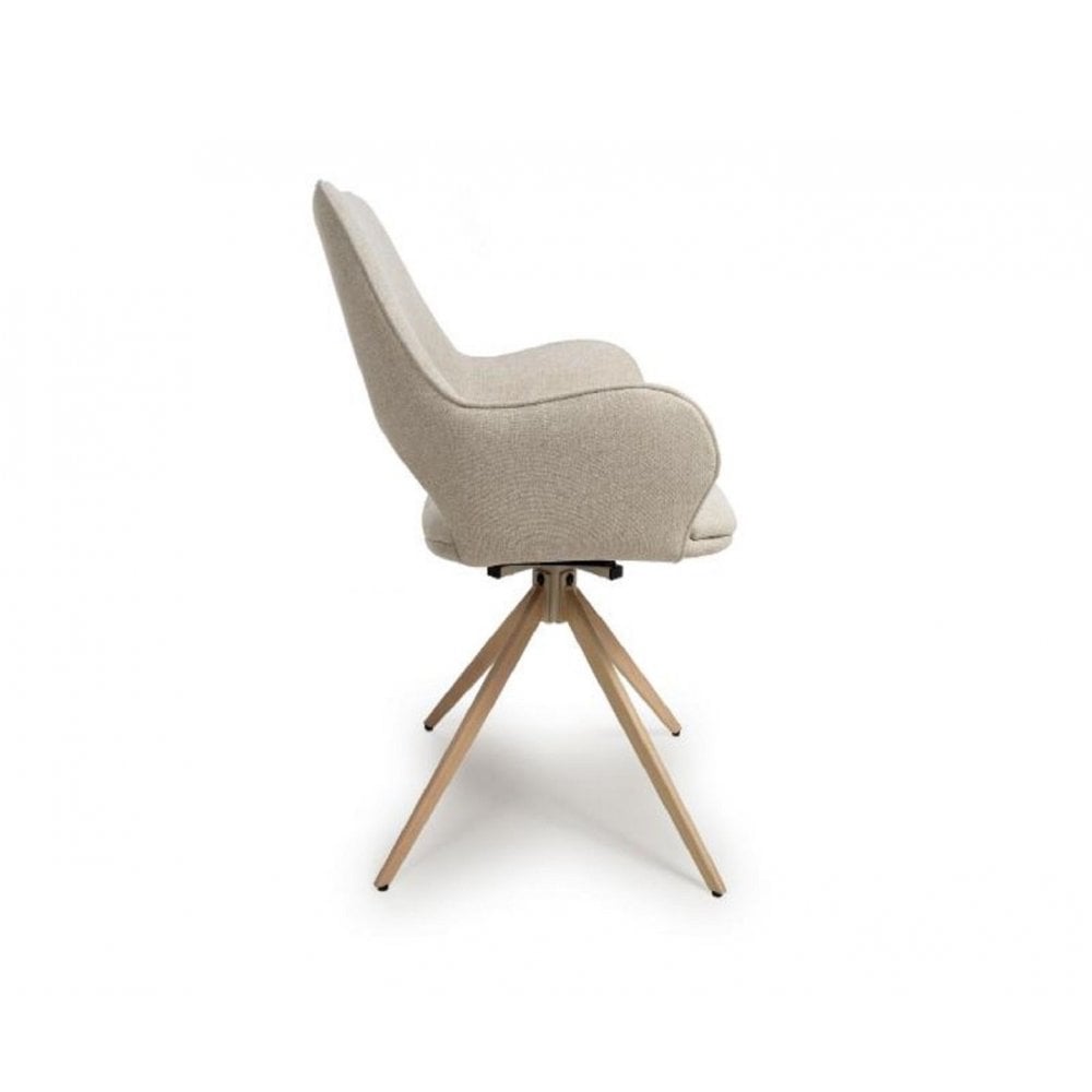 Perth Swivel Chair Natural (Sold in 2's)