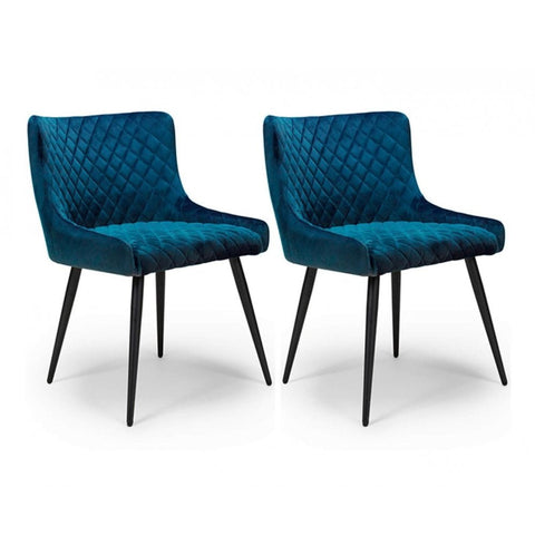 Malmo Dining Chair Blue (Sold In 2'S)