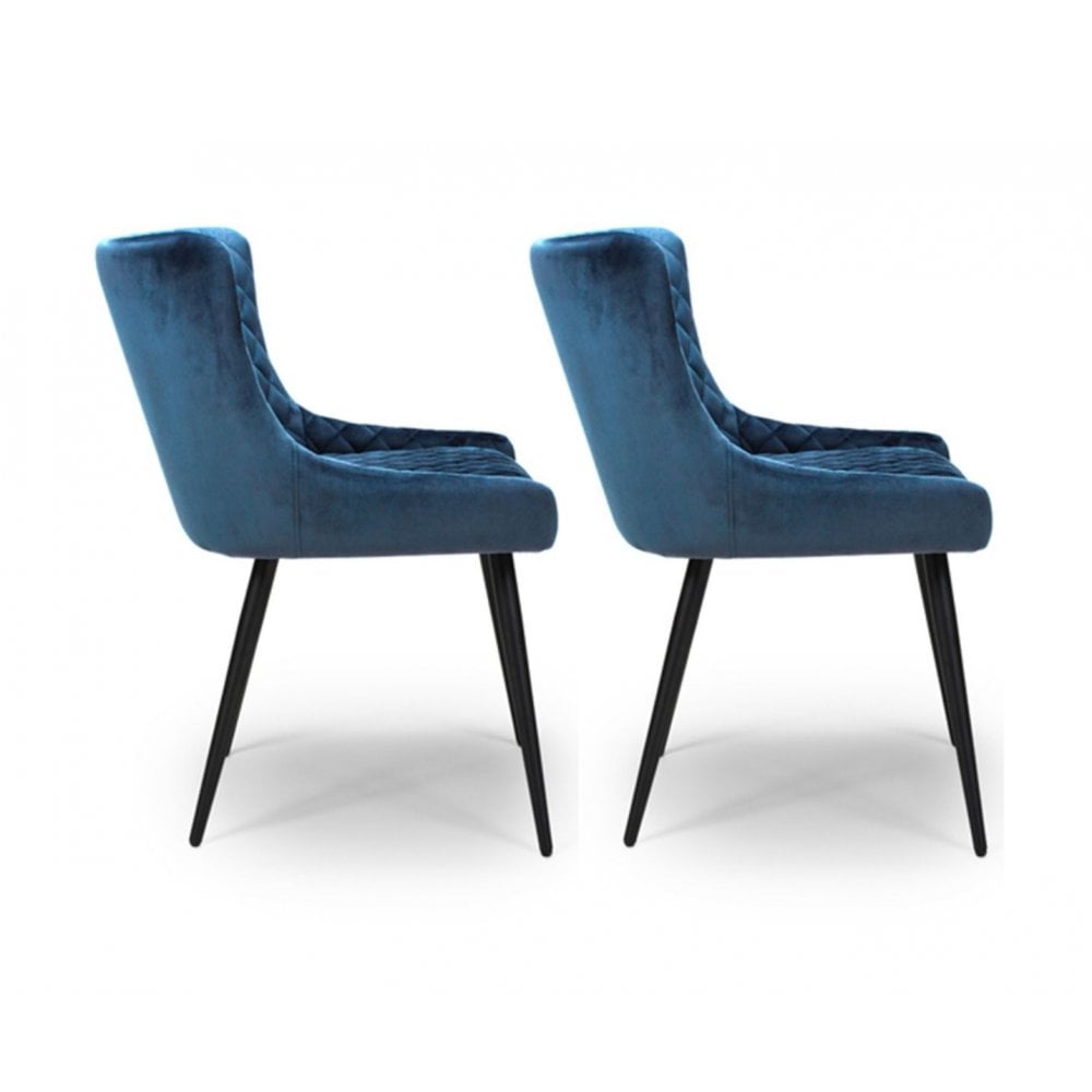 Malmo Dining Chair Blue (Sold In 2'S)