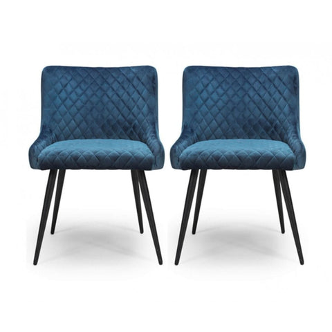 Malmo Dining Chair Blue (Sold In 2'S)
