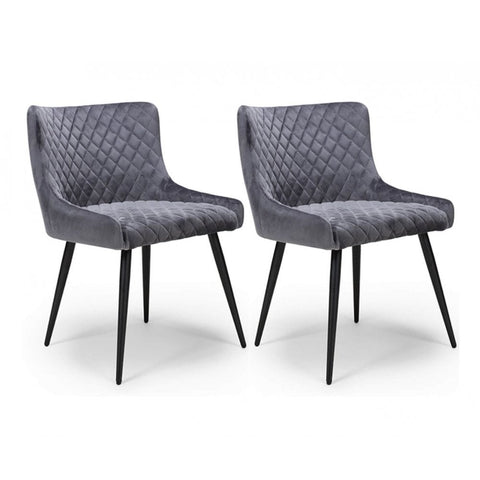 Malmo Dining Chair Grey (Sold In 2'S)