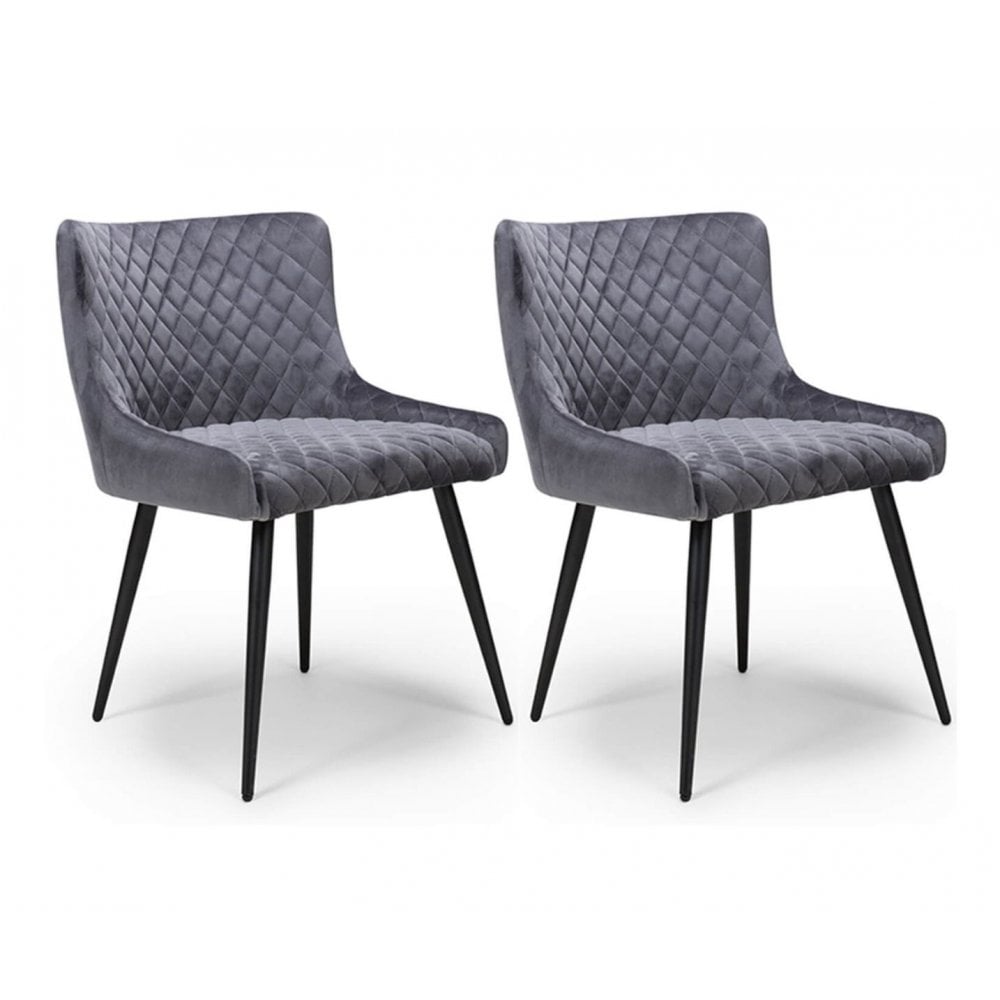 Malmo Dining Chair Grey (Sold In 2'S)