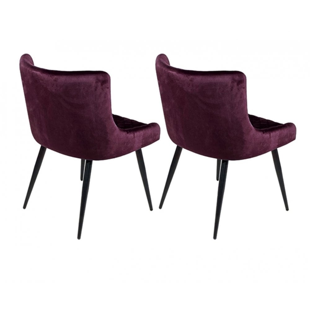 Malmo Dining Chair Mulberry (Sold In 2'S)