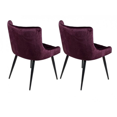 Malmo Dining Chair Mulberry (Sold In 2'S)