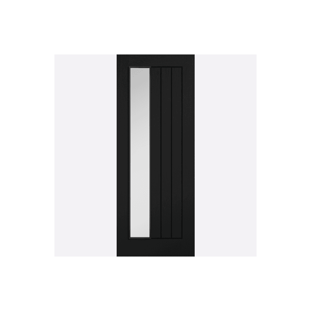 Black Mexicano Offset Glazed Door
